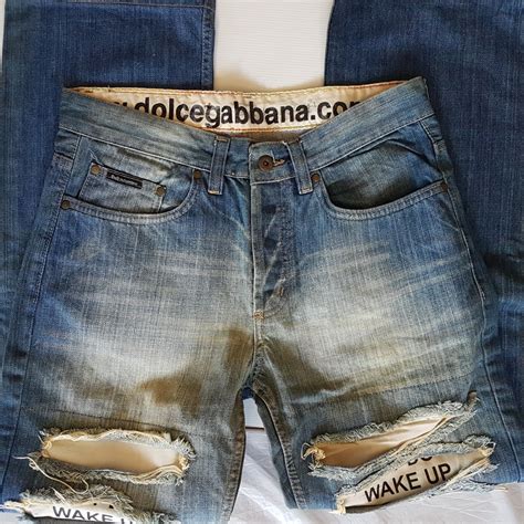 dolce gabbana jeansrock|dolce gabbana distressed jeans.